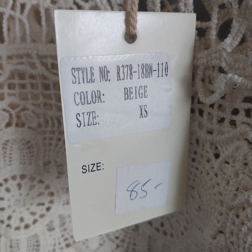 RAGA Beige Crochet Top XS - Picture 9 of 14